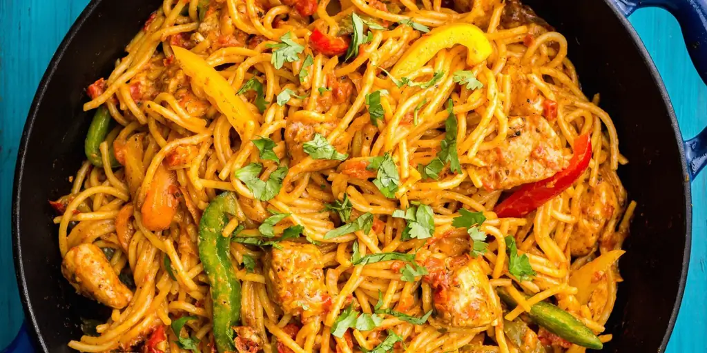 Лучший рецепт пасты фахита с курицей и сыром - Как приготовить пасту фахита с курицей и сыром