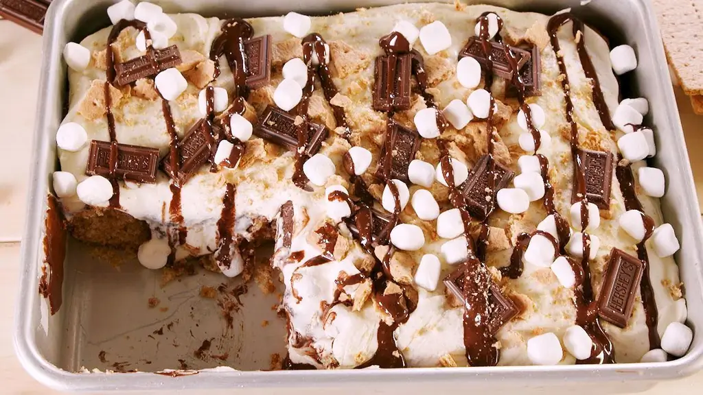 Лучший рецепт торта S'mores Poke - Как приготовить торт S'mores Poke