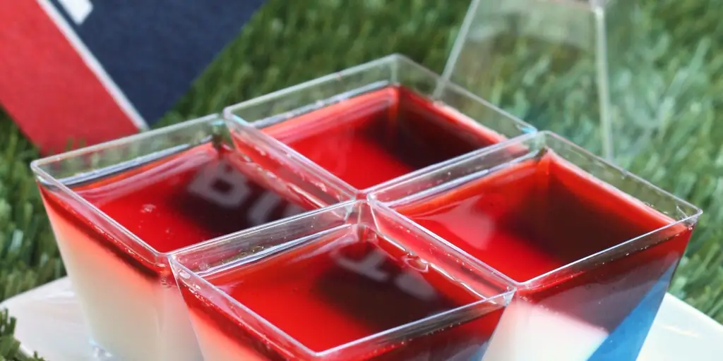 Лучший рецепт леденцов New England Patriots Jell-O Shots - Как сделать New England Patriots Jell-O Shots