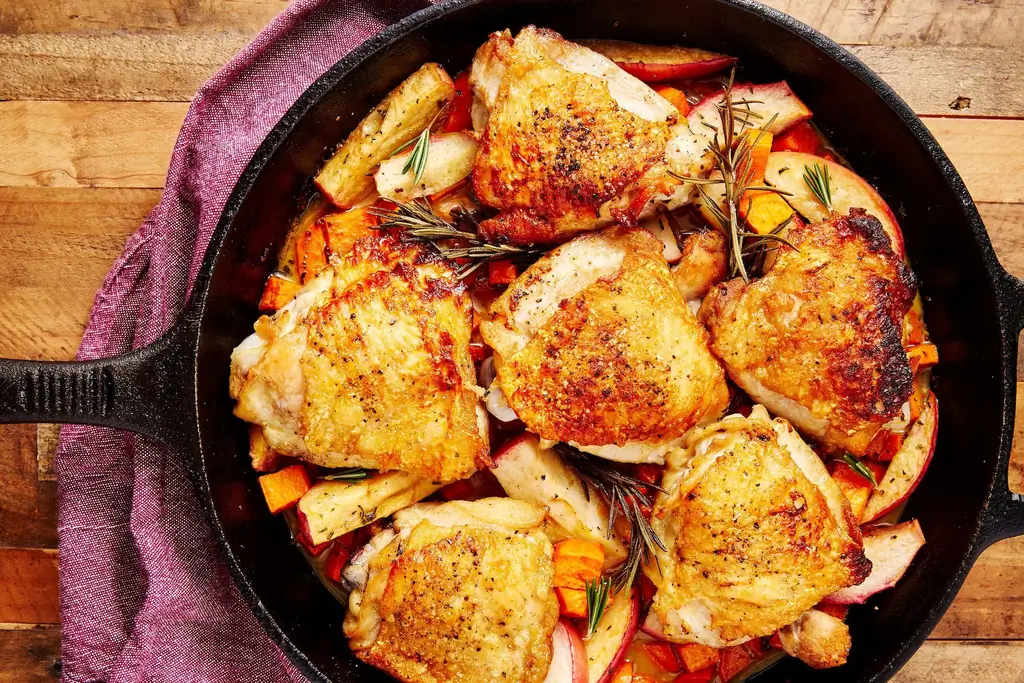 Лучший рецепт курицы, глазированной в яблочном сидре - Как приготовить курицу, глазированную в яблочном сидре
