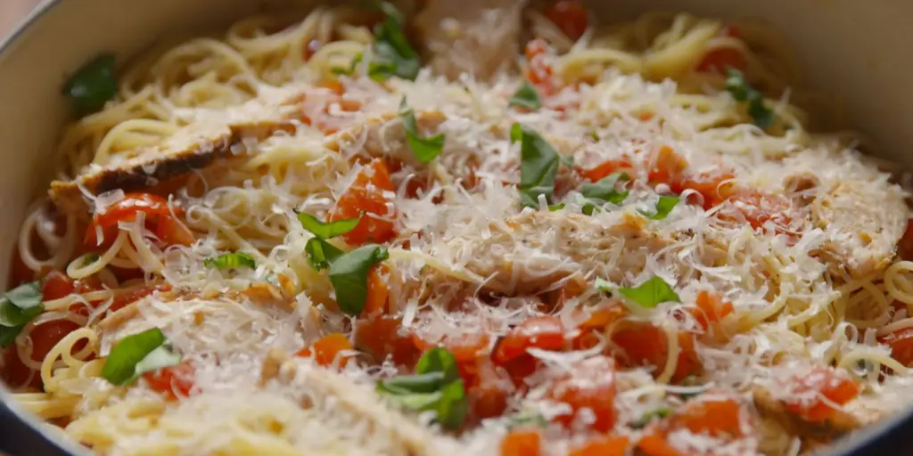 Лучший рецепт куриной пасты брускетта - Как приготовить куриную пасту брускетта
