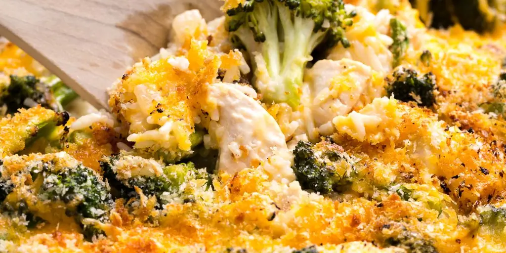 Курица & Рецепт запеканки из брокколи - Простая запеканка из курицы с брокколи