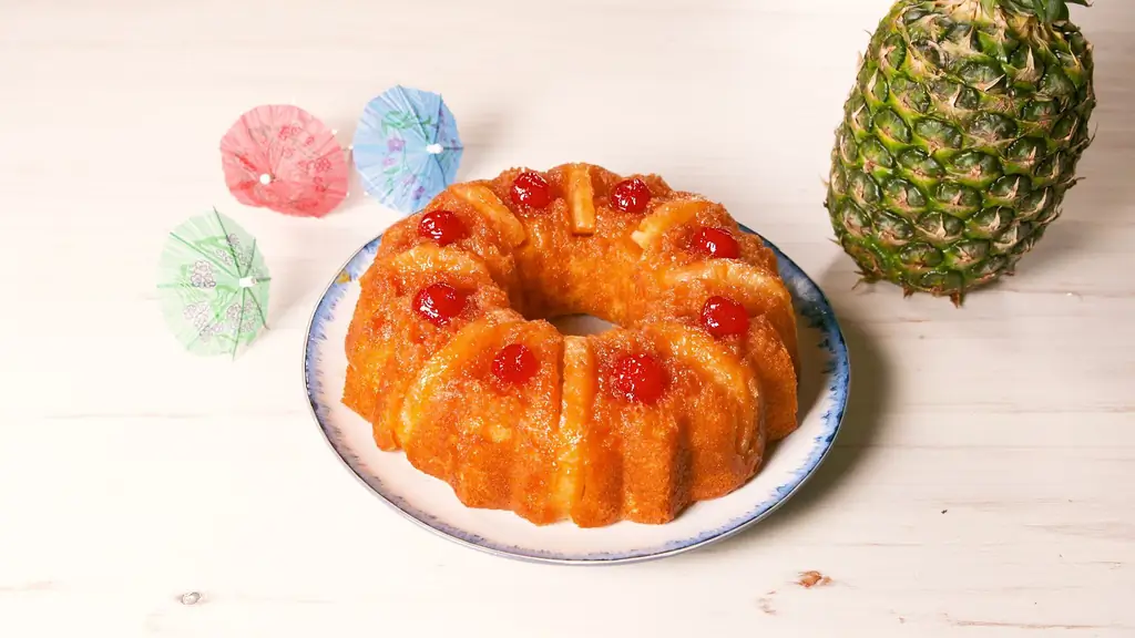 Лучший рецепт перевернутого пирога с ананасами - Как приготовить перевернутый пирог с ананасами