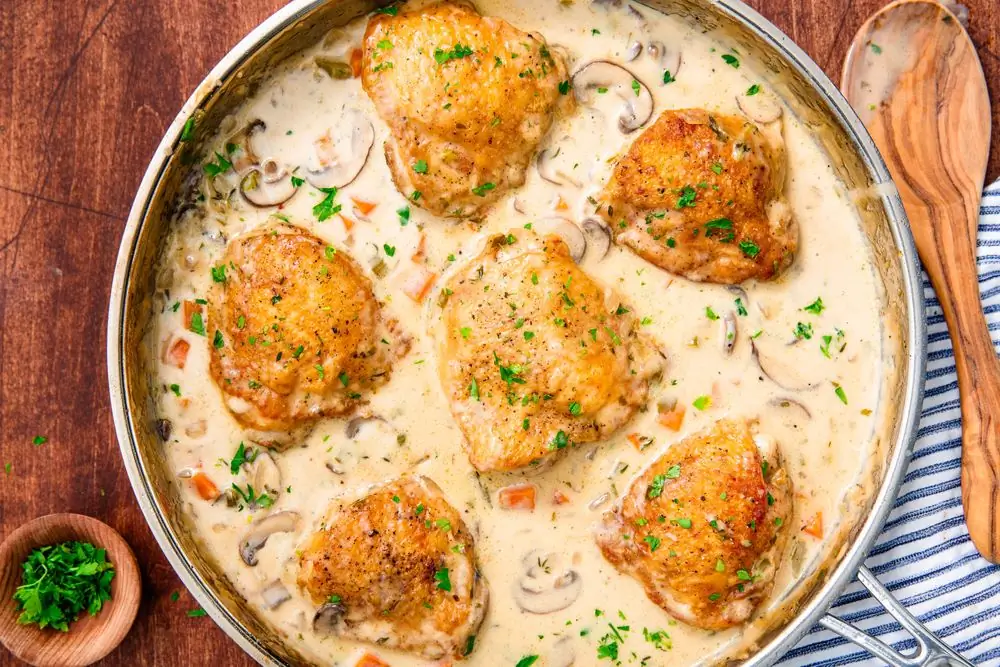 Лучший рецепт куриного фрикасе - Как приготовить куриное фрикасе