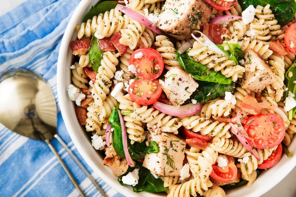 Лучший рецепт салата с куриными макаронами - Как приготовить салат с куриными макаронами