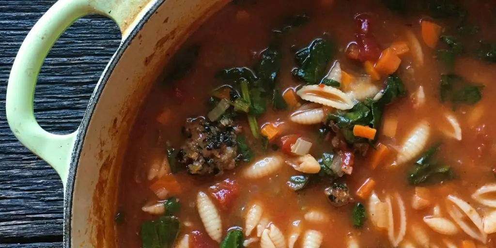 Лучший минестроне с фрикадельками из индейки Рецепт - Как приготовить минестроне с фрикадельками из индейки