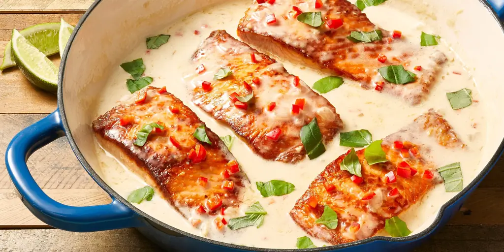 Рецепт приготовления лучшего лосося с кокосом и лаймом