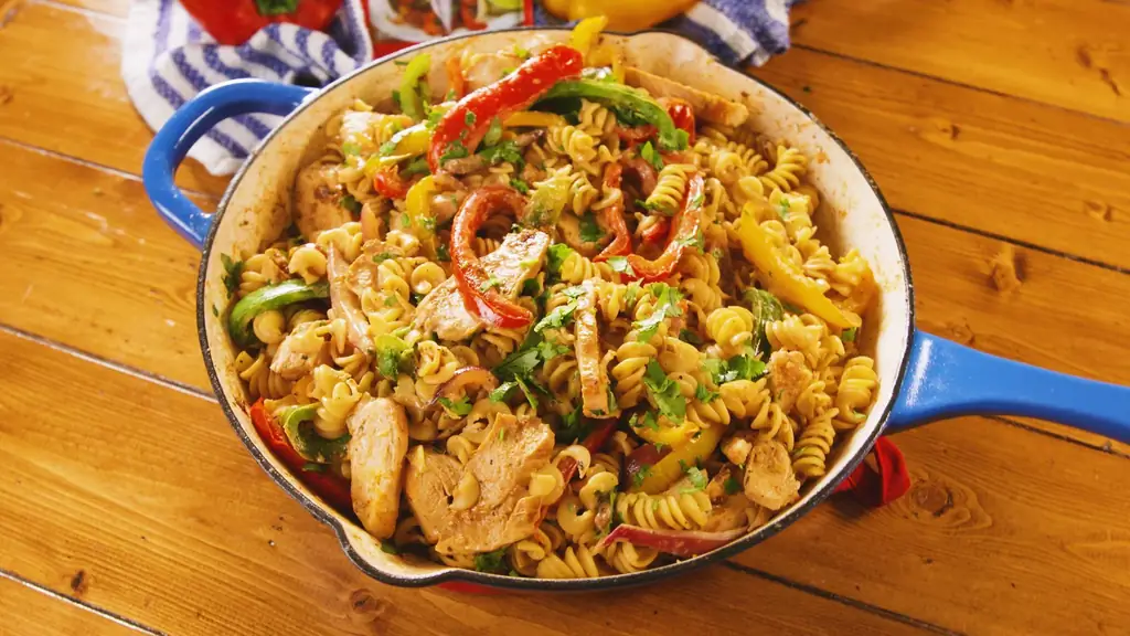 Лучший рецепт сливочной куриной пасты фахита - Как приготовить сливочную куриную пасту фахита