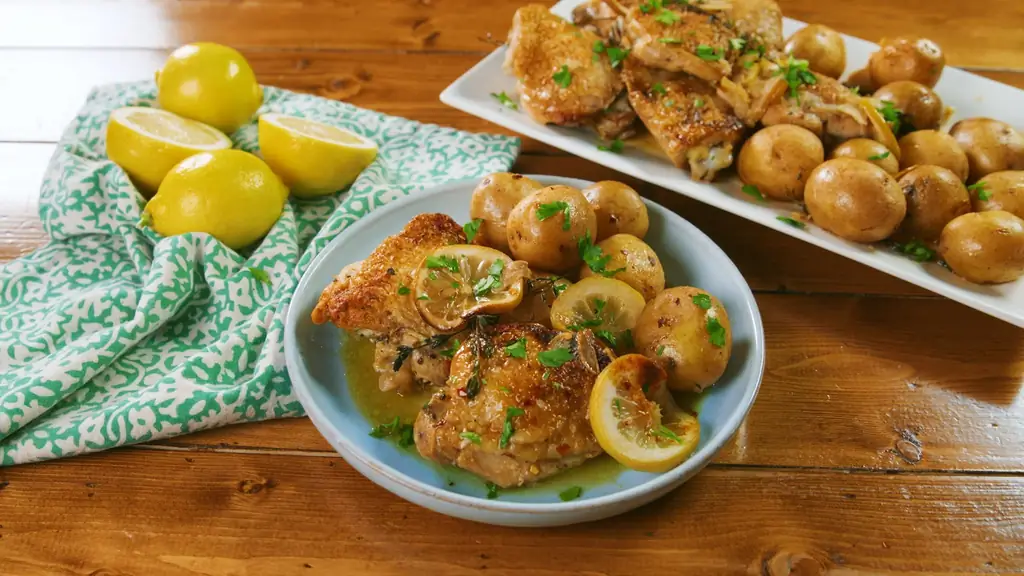 Best Slow Cooker Lemon Butter Chicken & Картофель Рецепт - Как приготовить Slow Cooker Lemon Butter Chicken & Картофель