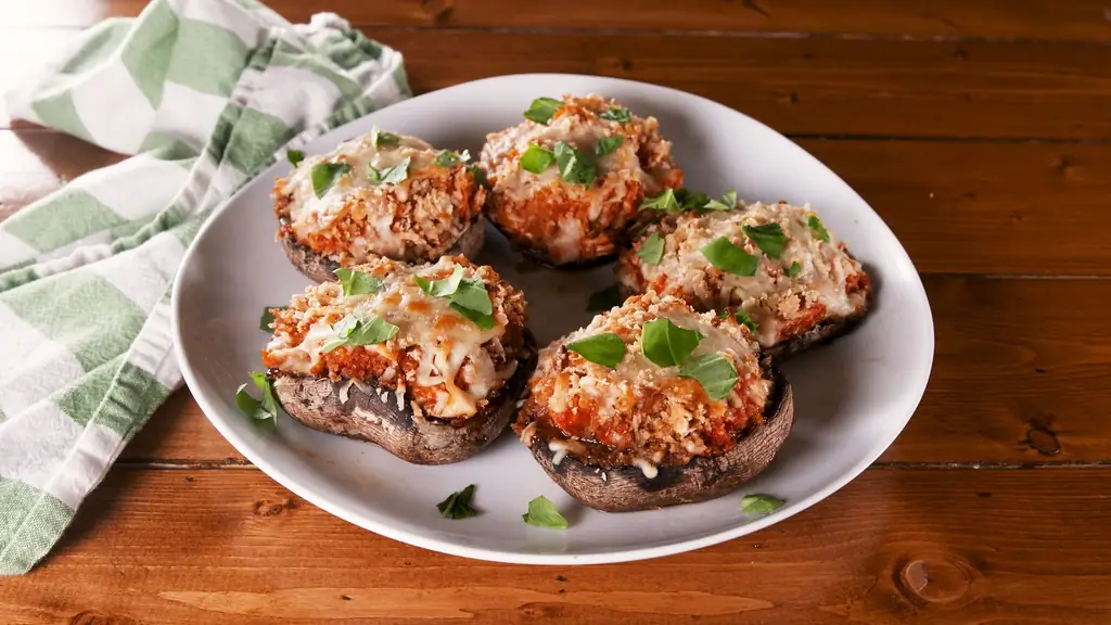 Лучший рецепт портобелло с начинкой из курицы - Как приготовить портобелло с начинкой из курицы