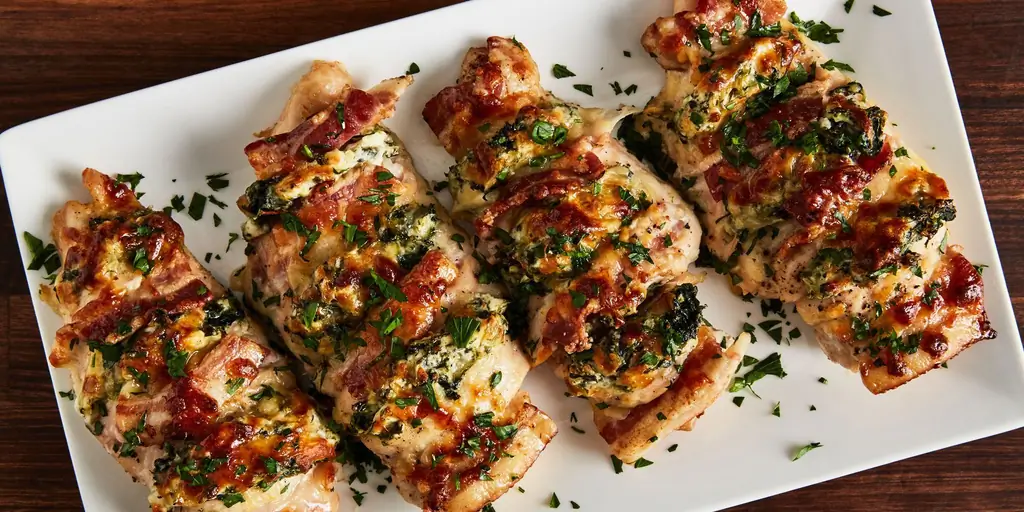 Рецепт куриной грудки, фаршированной шпинатом - Как приготовить курицу, фаршированную шпинатом