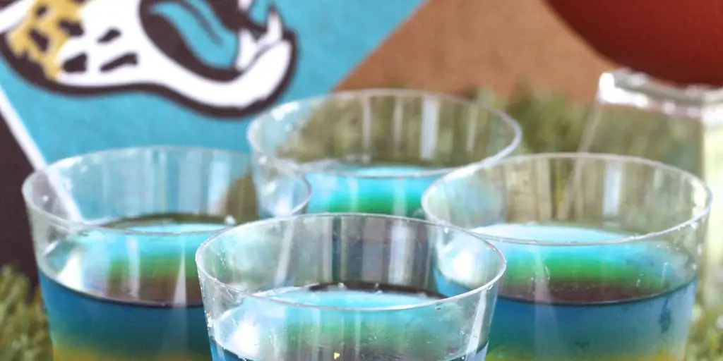 Лучший рецепт джексонвилльских ягуаров Jell-O Shots - Как сделать джексонвилльские ягуары Jell-O Shots