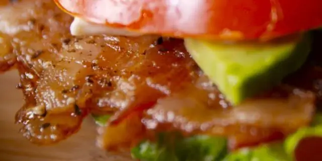 Лучший рецепт булочки с помидорами BLT - Как приготовить булочку с помидорами BLT