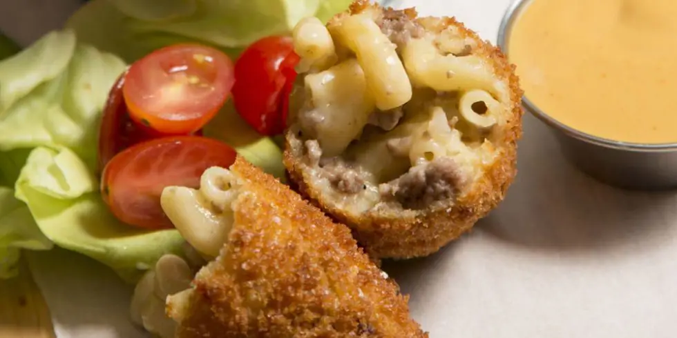 Лучший рецепт крокетов Mac 'n' Cheeseburger - Как приготовить крокеты Mac 'n' Cheeseburger