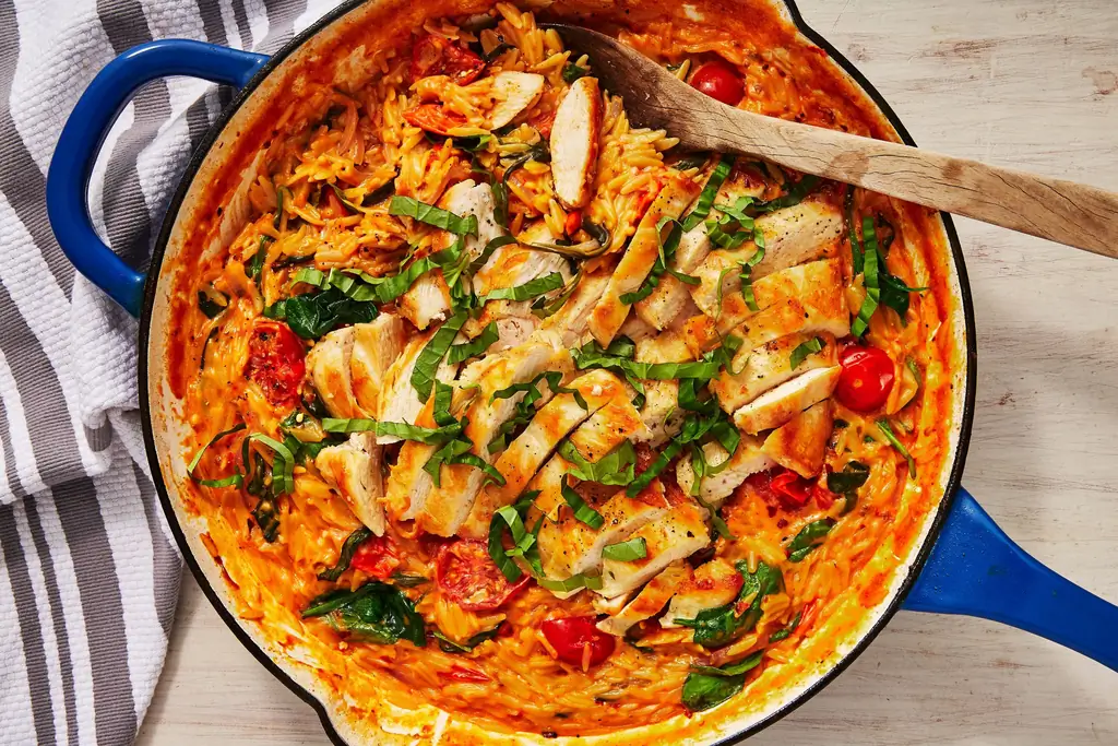 Лучшая курица в сливочном тосканском масле & Орзо - Как приготовить сливочную курицу в тосканском масле & Орзо