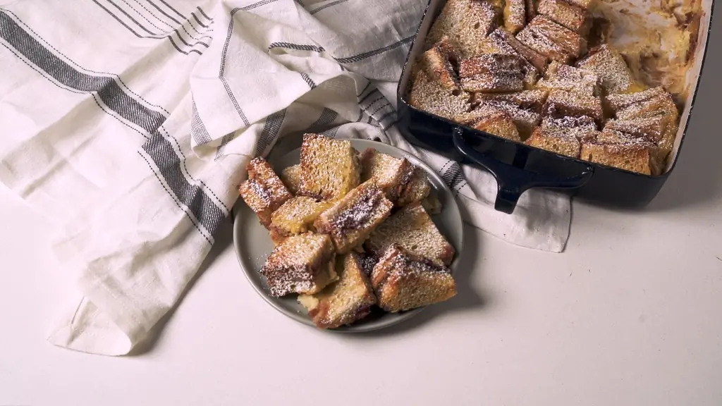 Лучший рецепт хлебного пудинга PB&J - Как приготовить PB&J Хлебный пудинг