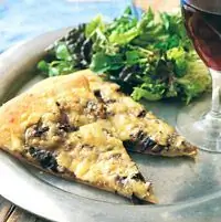 Пицца с грибами, цуккини и швейцарским сыром - Рецепты овощной пиццы