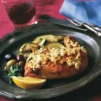 Курица с лимоном, орегано и сыром фета - Рецепты по-гречески
