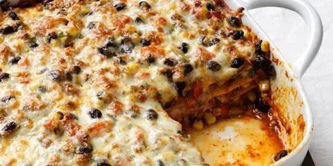 Рецепт мексиканской лазаньи с черной фасолью