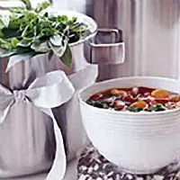Фасолевый суп с кусочками ветчины и капусты - Рецепты овощного супа с ветчиной и фасолью - Рецепты Джейкоба