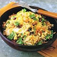 Салат из кускуса с индейкой и рукколой - Рецепты салатов с макаронами