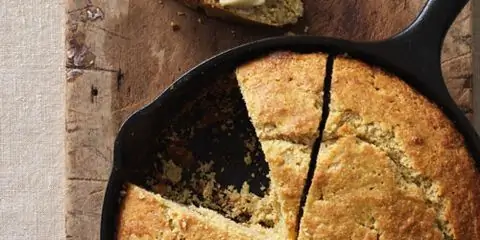 Кукурузный хлеб на пахте с корицей, тмином и кардамоном, рецепт медового масла
