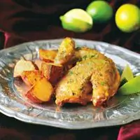 Куры по-корнуоллски с зеленым луком и лаймом - Рецепты из курицы