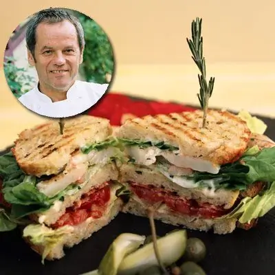 Креветки на гриле "BLT" Панини с соусом из лука-шалота Рецепт