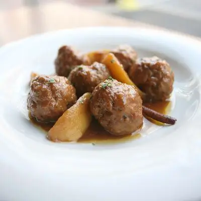Albondigas con Manzanas - Рецепты фрикаделек