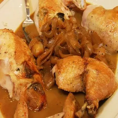 Жареный цыпленок с лимоном и базиликом - Taste of Place