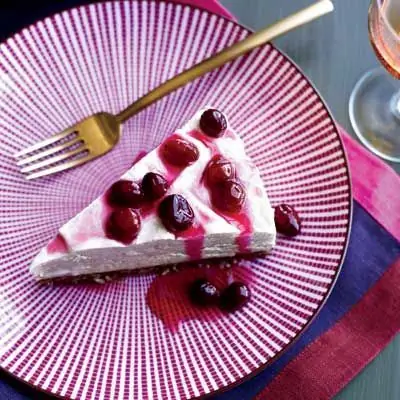 Замороженный пирог с кленовым муссом и засахаренной клюквой Рецепт