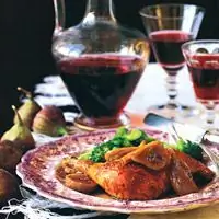 Курица с портвейном и инжиром - португальские рецепты