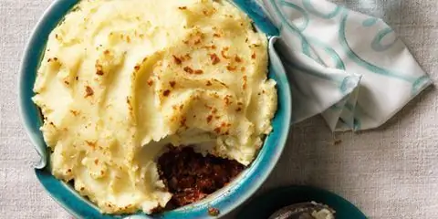 Рецепт картофельного пирога с говяжьим пюре