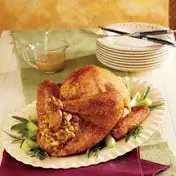 Жареный дижон & Индейка, глазированная яблоками, с фруктовой начинкой - Campbell's Kitchen - Swanson