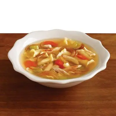 Рецепт супа с жареной курицей и карамелизированным луком
