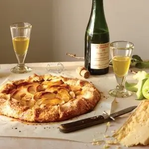 Яблочный кростата с корочкой из чеддера Рецепт