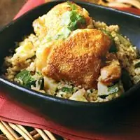 Индонезийский кокосовый рис с курицей и цуккини - Азиатские рецепты
