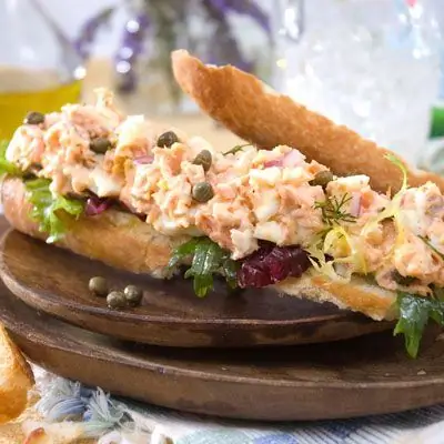 Сэндвич с лососем и рукколой - Рецепты обеда - Конкурс "Сделай этот сэндвич"