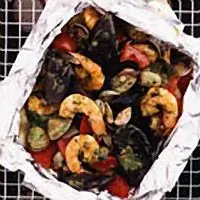 Jerk Seafood Packs - Рецепты из моллюсков - Карибские рецепты - Ямайские рецепты
