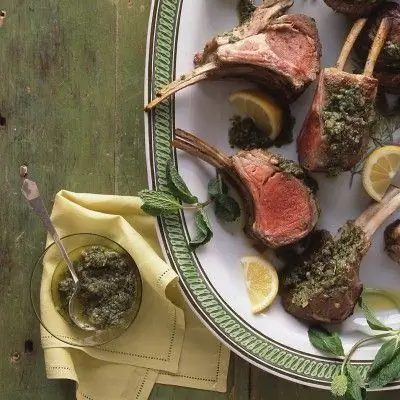 Каре ягненка с мятой и каперсами Рецепт