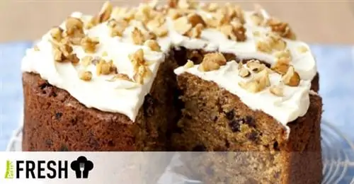 Морковный пирог с сырной шапочкой