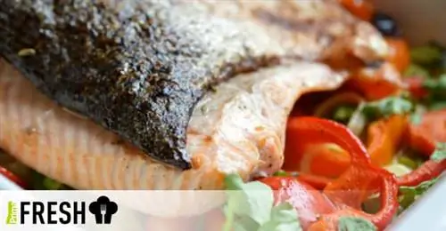 Очень хрустящий лосось