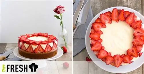 Клубничный кремовый торт Fraisier