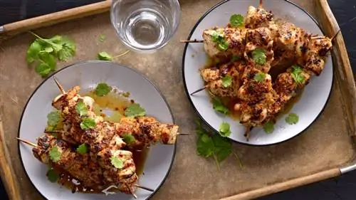 Куриные шашлычки с пивом и медом Куриные шашлычки с пивом и медом