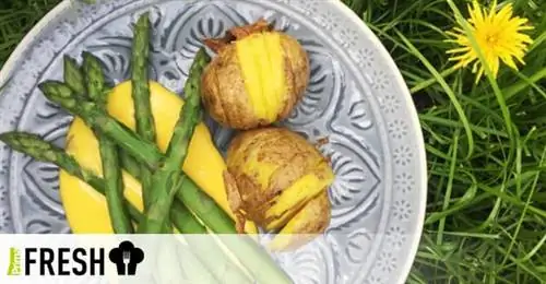 Голландский соус со спаржей