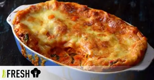 Тыквенная лазанья с грибами
