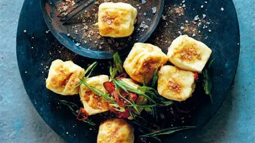 Жареный тофу с солью чили