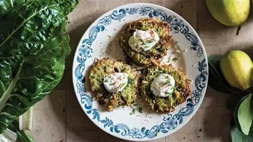 Картофель с мангольдом