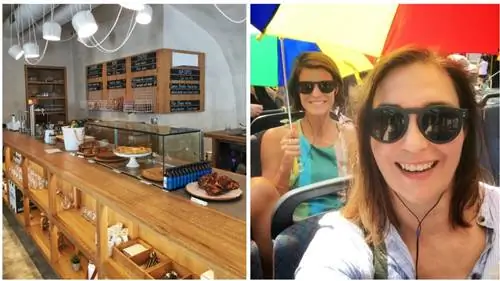 Кафе FACH и туристический поезд Прешпорачик