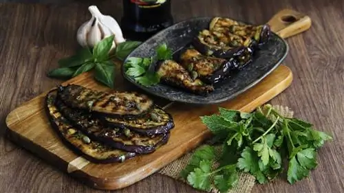 Маринованные баклажаны на гриле Маринованные баклажаны на гриле